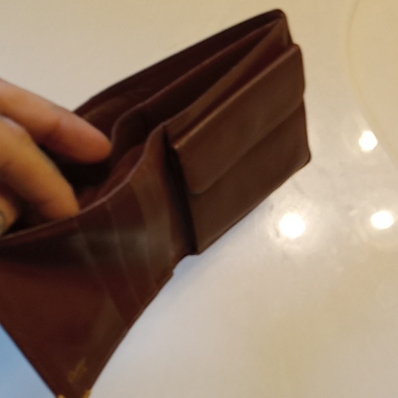 CARTIER Paris leather wallet.brown and gold.Vintage.amazing condition - Picture 5 of 7